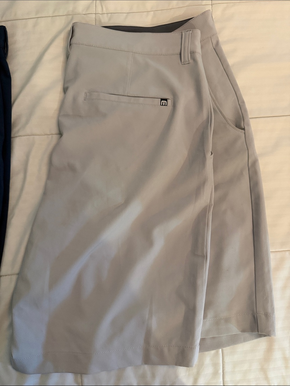 Travis Mathew Light Gray Performance Golf Shorts